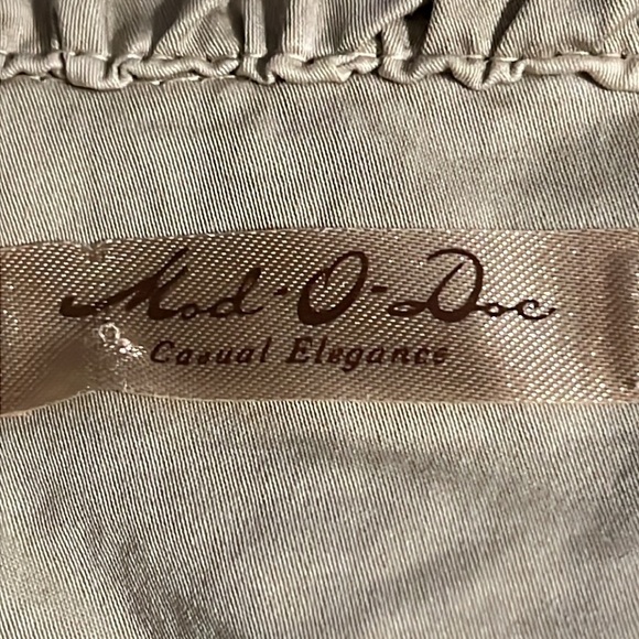 Mod-O-Doc khaki light windbreaker snap on buttons light jacket Sz L - Picture 5 of 5